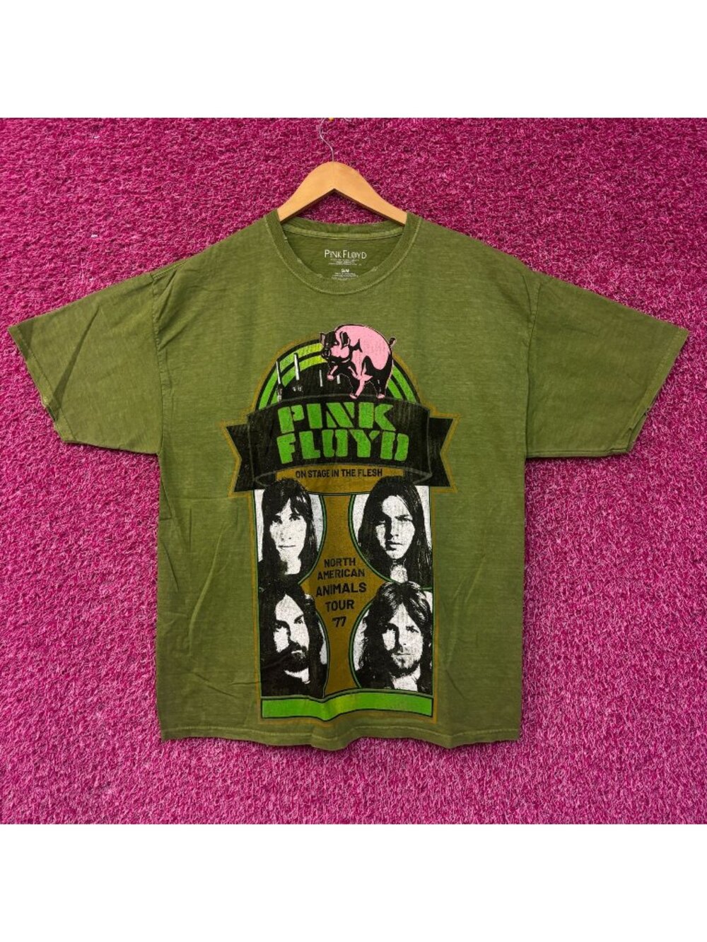 Pink Floyd 1977 North American Animals Tour Rock Tee S/M